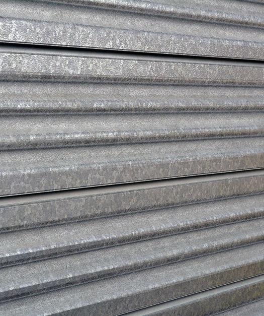 Galvanized Corrugated Metal Textured Slatwall