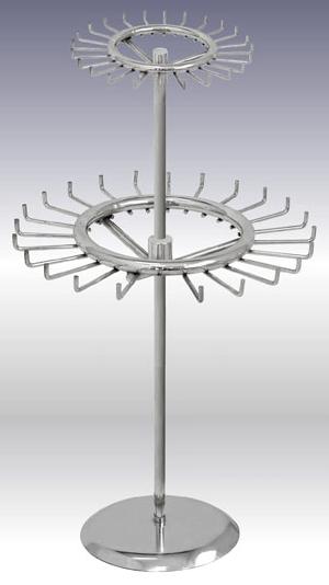 2-level Revolving Belt & Tie Rack