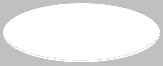 White Round Rack Topper Shelf